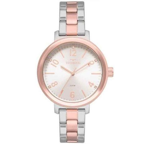 Relógio Technos Feminino Prata/Rosê 2035mmv/4k Menor preço em Relógio Technos Feminino Prata/Rosê 2035mmv/4k