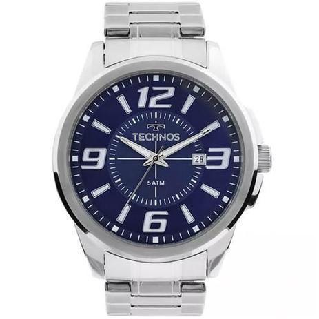 Relógio Technos Masculino 2115KZZS/1A Prata Menor preço em Relógio Technos Masculino 2115KZZS/1A Prata
