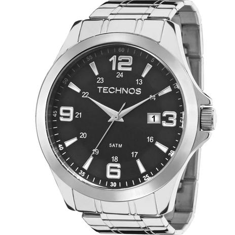 Relógio Technos Masculino Prata 2115MKT/1P Menor preço em Relógio Technos Masculino Prata 2115MKT/1P