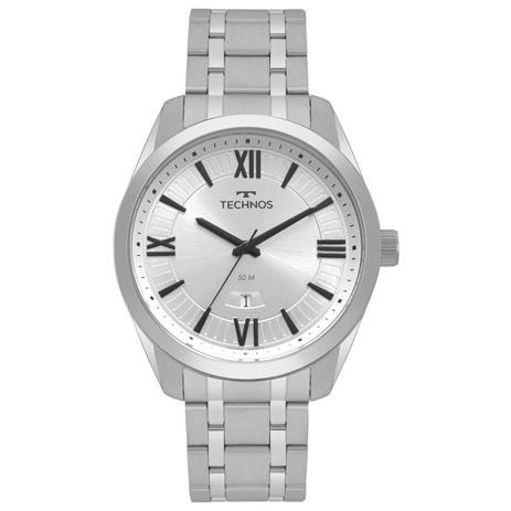 Relogio Technos Masculino prata algarismo romano 2115MSQ/1K - Relógio  Masculino - Magazine Luiza