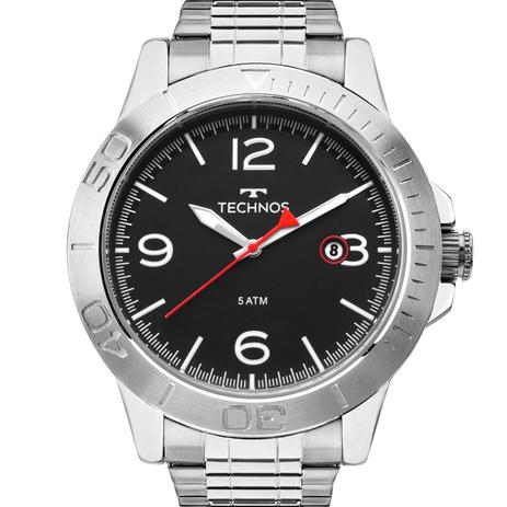 Relógio Technos Masculino Prata Racer 2315KZO/1P Menor preço em Relógio Technos Masculino Prata Racer 2315KZO/1P