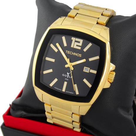 Relógio technos masculino quadrado dourado 2115koi/4p - Relógio Masculino -  Magazine Luiza