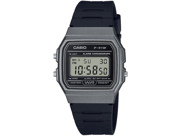 Relógio Unissex Casio Digital Esportivo Standard - F-91WM-1BDF Preto