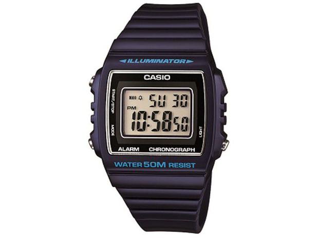 Relógio Unissex Casio Digital - Vintage W-215H-2AVDF Azul