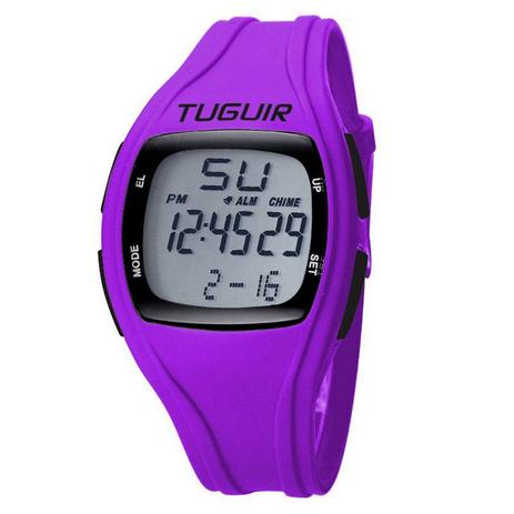 Relógio Unissex Tuguir Digital TG1602 Roxo Menor preço em Relógio Unissex Tuguir Digital TG1602 Roxo