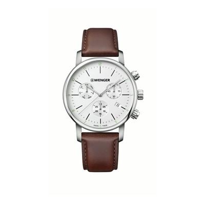Relógio Wenger Urban Classic Chrono Marrom Menor preço em Relógio Wenger Urban Classic Chrono Marrom