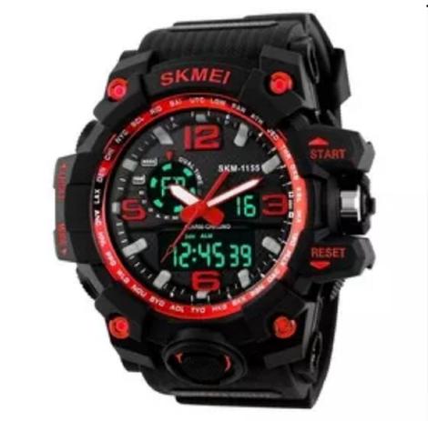 Relógios Masculinos Digital Esport Prova D Água Skmei 1155 Vermelho Menor preço em Relógios Masculinos Digital Esport Prova D Água Skmei 1155 Vermelho