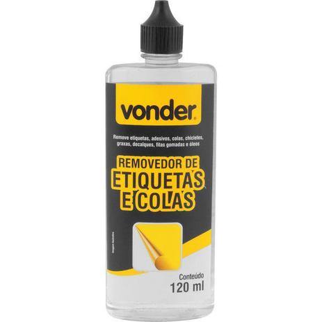 Removedor de etiquetas adesivos colas e óleos 120ml Vonder Menor preço em Removedor de etiquetas adesivos colas e óleos 120ml Vonder