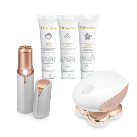 Removedor De Pelos Retratta Body Legs + Removedor de Pelos Faciais Retratta Gold - Polishop Menor preço em Removedor De Pelos Retratta Body Legs + Removedor de Pelos Faciais Retratta Gold - Polishop