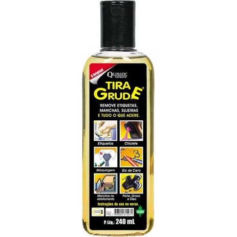 Removedor Tira Grude Cola Adesivos Manchas Multi Uso 240ml - Quimatic-tapmatic Menor preço em Removedor Tira Grude Cola Adesivos Manchas Multi Uso 240ml - Quimatic-tapmatic