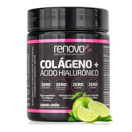 RenovaBe Colágeno + Ácido Hialurônico 216g Renova Be Sabor Limão Menor preço em RenovaBe Colágeno + Ácido Hialurônico 216g Renova Be Sabor Limão