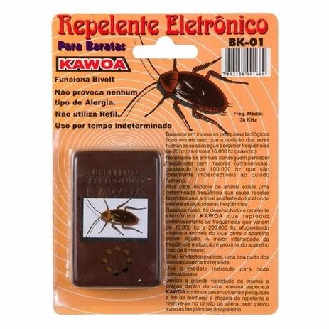 Repelente eletrônico espanta baratas alcance 30m² kawoa bk01 Menor preço em Repelente eletrônico espanta baratas alcance 30m² kawoa bk01