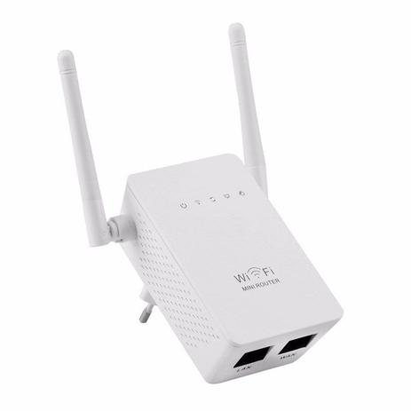 Repetidor de Sinal Wireless Wifi 300 Mbps Wps Extensor Amplificador 2,4Ghz 2 Antenas Branco Bivolt - Xbom Menor preço em Repetidor de Sinal Wireless Wifi 300 Mbps Wps Extensor Amplificador 2,4Ghz 2 Antenas Branco Bivolt - Xbom
