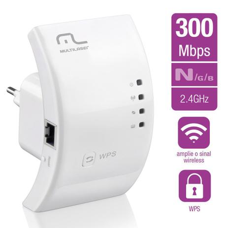 Repetidor Roteador Multilaser 300Mbps RE051 Menor preço em Repetidor Roteador Multilaser 300Mbps RE051