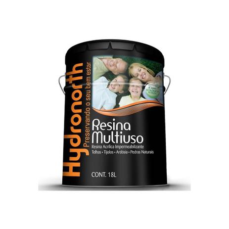 Resina Acrílica Impermeabilizante Multiuso Cerâmica Telha 18 Litros - Hydronorth Menor preço em Resina Acrílica Impermeabilizante Multiuso Cerâmica Telha 18 Litros - Hydronorth
