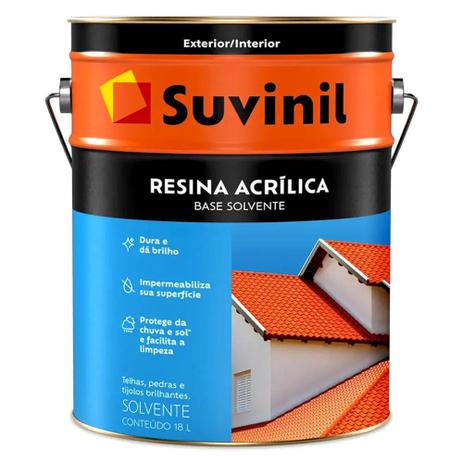 Resina Acrílica Suvinil Base Solvente 18L Menor preço em Resina Acrílica Suvinil Base Solvente 18L