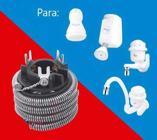 Resistência 220V 5400W p/ Kibanho Ducha e Torneiras 3 Temperaturas 0433 - FAME Menor preço em Resistência 220V 5400W p/ Kibanho Ducha e Torneiras 3 Temperaturas 0433 - FAME