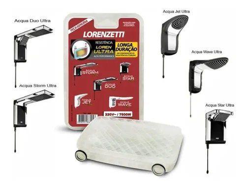 Resistência Ducha Lorenzetti Linha Acqua 220V 7800W Menor preço em Resistência Ducha Lorenzetti Linha Acqua 220V 7800W