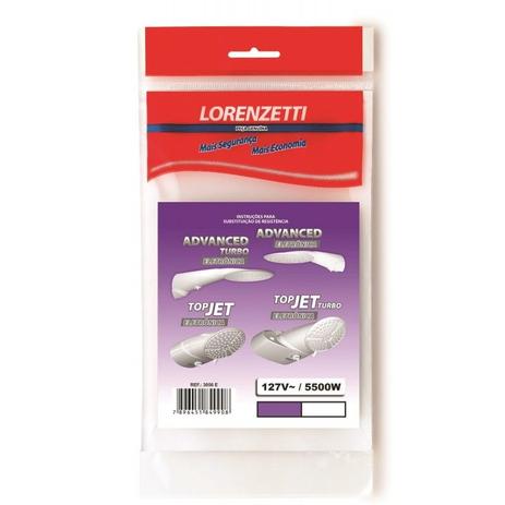 Resistência p/ Ducha Chuveiro Advanced TopJet (Eletrônica Turbo) Lorenzetti 127v 5500w Menor preço em Resistência p/ Ducha Chuveiro Advanced TopJet (Eletrônica Turbo) Lorenzetti 127v 5500w