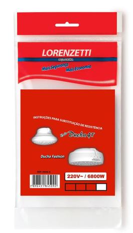 Resistencia para Bela Ducha 4 Temp. e Ducha Fashion 220v 6800W 3056A Lorenzetti Menor preço em Resistencia para Bela Ducha 4 Temp. e Ducha Fashion 220v 6800W 3056A Lorenzetti