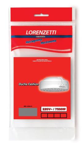 Resistencia para Bela Ducha/Fashion 220v 7500w 3056-D Lorenzetti Menor preço em Resistencia para Bela Ducha/Fashion 220v 7500w 3056-D Lorenzetti