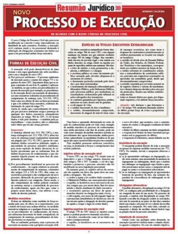 Resumão Jurídico - Novo Processo Civil de Execução - 02Ed/18 - Resumao Menor preço em Resumão Jurídico - Novo Processo Civil de Execução - 02Ed/18 - Resumao