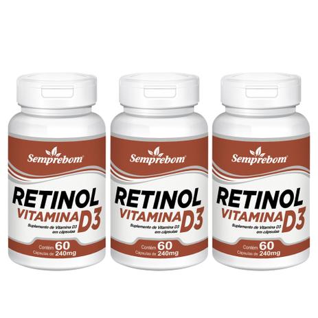 Retinol Vitamina D3 Semprebom 180 Cap. de 240 mg. é ruim? Retinol Vitamina D3 Semprebom 180 Cap. de 240 mg. é boa?