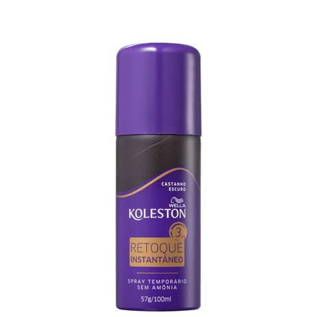 Retoque instantâneo koleston castanho escuro spray 100ml Menor preço em Retoque instantâneo koleston castanho escuro spray 100ml