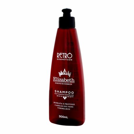 Retrô Cosméticos Elizabeth Shampoo Matizador Vermelho 300mL Menor preço em Retrô Cosméticos Elizabeth Shampoo Matizador Vermelho 300mL