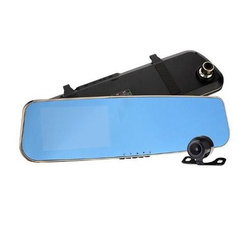 Retrovisor Automotivo Com Camera De Ré e Filmadora Frontal Lcd - Knup Menor preço em Retrovisor Automotivo Com Camera De Ré e Filmadora Frontal Lcd - Knup