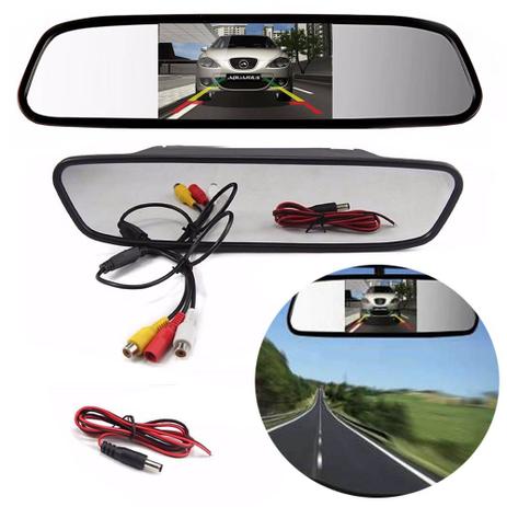 Retrovisor Espelho LCD 4.3 Pol Para Camera De Re Carro Automotivo (ZE-0027/BSL-CAR-6) - Ideal Menor preço em Retrovisor Espelho LCD 4.3 Pol Para Camera De Re Carro Automotivo (ZE-0027/BSL-CAR-6) - Ideal