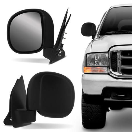 Retrovisor F250 99 00 01 02 03 04 05 06 07 08 09 10 11 12 Preto sem Controle - Metagal é boa?