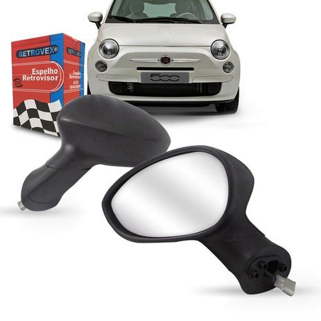 Retrovisor Fiat 500 Punto Linea Eletrico - Retrovex Menor preço em Retrovisor Fiat 500 Punto Linea Eletrico - Retrovex