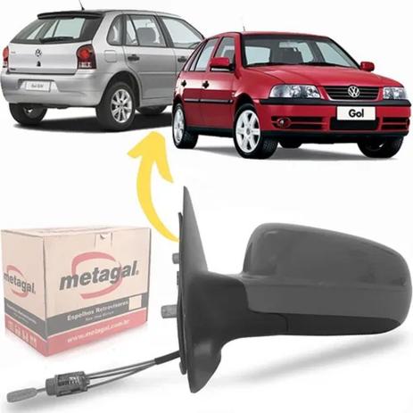 Retrovisor gol/parati/saveiro g3/g4 99/14 4p c/controle le - Metagal Menor preço em Retrovisor gol/parati/saveiro g3/g4 99/14 4p c/controle le - Metagal