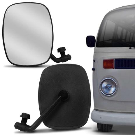 Retrovisor Kombi Clipper 1976 a 1996 Fixo Preto sem Controle com Espelho - Retrovex Menor preço em Retrovisor Kombi Clipper 1976 a 1996 Fixo Preto sem Controle com Espelho - Retrovex