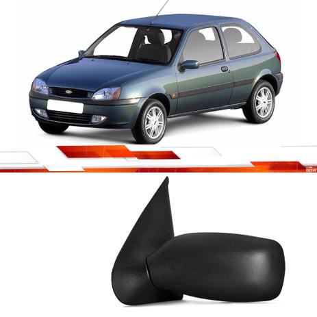 Retrovisor le fiesta 2/4p 1996 ate 2001 preto fixo com espelho - Retrovex Menor preço em Retrovisor le fiesta 2/4p 1996 ate 2001 preto fixo com espelho - Retrovex