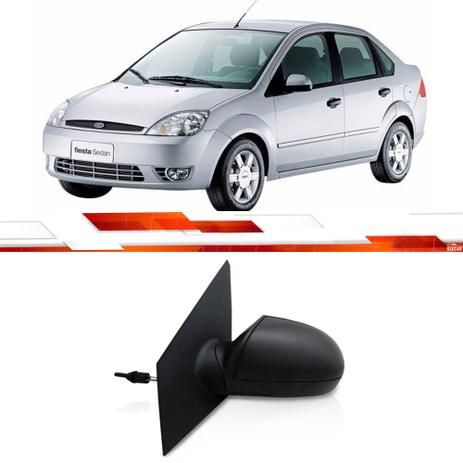 Retrovisor le fiesta 2002 ate 2012 preto com controle com espelho - Retrovex Menor preço em Retrovisor le fiesta 2002 ate 2012 preto com controle com espelho - Retrovex