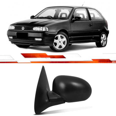 Menor preço em Retrovisor le gol 1995 ate 1999 preto fixo 2p com espelho - Retrovex