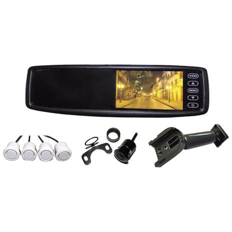 Retrovisor Monitor Orbe 550-AP1 Câmera de Ré Sensor de Estacionamento 4 Pontos Visor 4.3 Polegadas Menor preço em Retrovisor Monitor Orbe 550-AP1 Câmera de Ré Sensor de Estacionamento 4 Pontos Visor 4.3 Polegadas