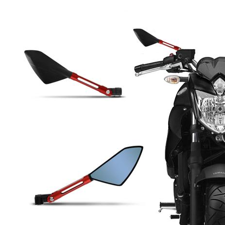Retrovisor Moto Esportivo Similar Koso Rizoma Aluminio Vermelho Espelho Azul Universal Par - St é boa?