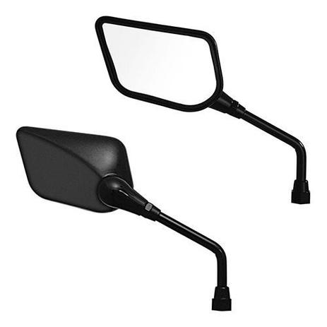 Menor preço em Retrovisor Moto Gvs Para Honda Asa Preto Lente Prata (Par) - Gvs sport