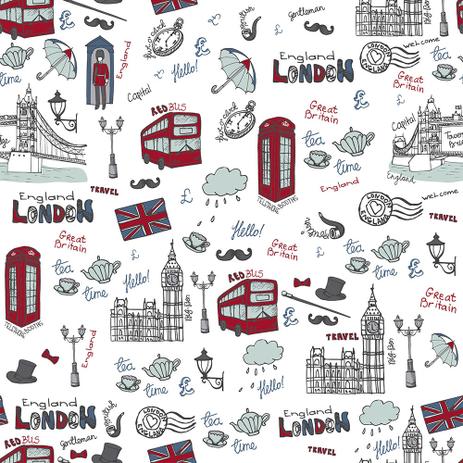 Revestimento Adesivo Happy London - Contact Menor preço em Revestimento Adesivo Happy London - Contact