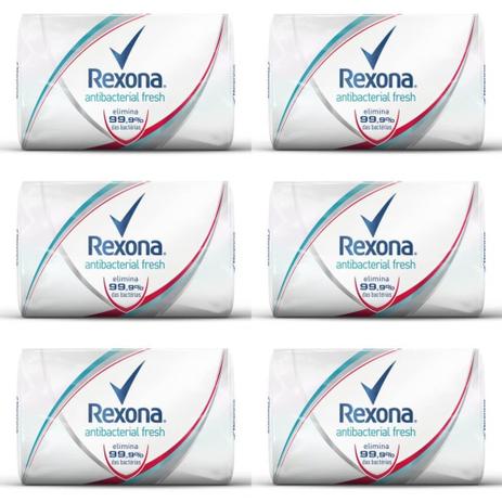 Rexona Antibacterial Fresh Sabonete 84g (Kit C/06) Menor preço em Rexona Antibacterial Fresh Sabonete 84g (Kit C/06)