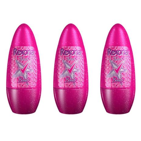 Rexona Teens Beauty Desodorante Rollon 50ml (Kit C/03) Menor preço em Rexona Teens Beauty Desodorante Rollon 50ml (Kit C/03)