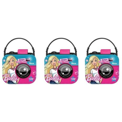 Ricca Barbie Câmera Digital Brilho Proteção Shampoo 250ml (Kit C/03) Menor preço em Ricca Barbie Câmera Digital Brilho Proteção Shampoo 250ml (Kit C/03)
