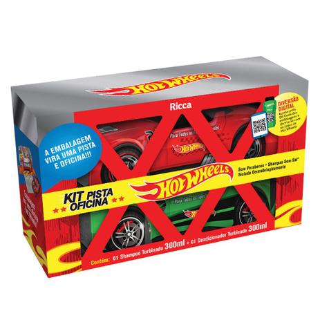 Ricca Hot Wheels Pista Oficina Kit - Shampoo + Condicionador Menor preço em Ricca Hot Wheels Pista Oficina Kit - Shampoo + Condicionador