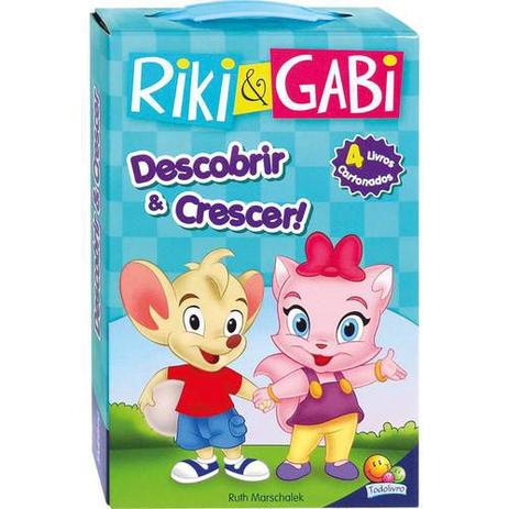 Riki e Gabi: Descobrir e crescer! - Kit c/04 livros cartonados - Todolivro Menor preço em Riki e Gabi: Descobrir e crescer! - Kit c/04 livros cartonados - Todolivro