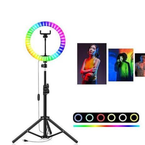 Ring Light Colorida RGB 10 Polegadas 26 cm + Tripé 2m - CDC Menor preço em Ring Light Colorida RGB 10 Polegadas 26 cm + Tripé 2m - CDC