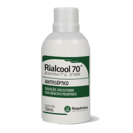 Rioquímica Álcool 70 Etílico 50ml Menor preço em Rioquímica Álcool 70 Etílico 50ml