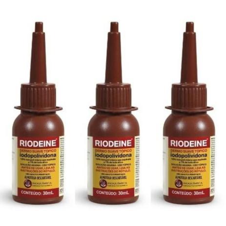 Rioquímica Riodeine Antisséptico Almotolia 30ml (Kit C/03) é boa?